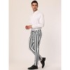 INSPIRE CHIC Men's Casual Striped Slim Fit Color Block Business Pants - 4 of 4