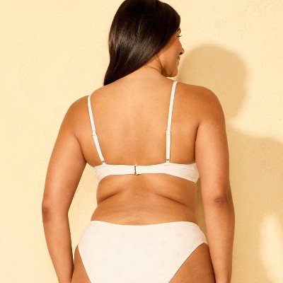 Shade & Shore Women's Eyelet Light Lift Underwire Bikini Top - Shade & Shore™ Cream 36D — фото 5