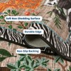Coucheta Jungle Washable Area Rug, Non-Slip Stain-Resistant Animal Print Accent, Foldable Rugs for Living Room, Bedroom, Nursery, Kids Playroom - 3 of 4