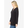 Woman Within Plus Size Crochet Trim Sweatshirt - 4 of 4