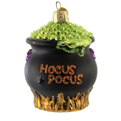Old World Christmas 3.75" Halloween Cauldron Ornament Witches Brew  -  Tree Ornaments