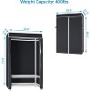 VIPEK V1C 3-Tier Portable Closet Covered Garment Racks, White Clothing Rack with Grey Oxford Fabric Cover - 4 of 4