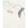 Deux par Deux Girl Organic Cotton Off-White Top and Muslin Pants Set - 3 of 4