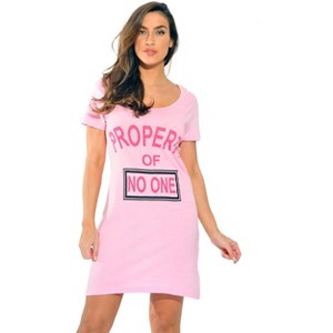 Just Love Sleep Dress for Women - Sleeping Dorm Shirt - Ladies Nightshirt - Nightgown Sleepwear - 1 of 3
