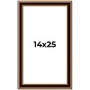 PosterPalooza | Weathered Gold Picture Frame - UV Acrylic, Foam Board Backing, Hanging Hardware - 2 of 4