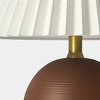 Oval Table Lamp with Pleated Shade Red - Threshold™ - 4 of 4