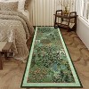 Jungle Print Washable Rug - Non-Slip Low Pile Stain Resistant Carpet for Living Room, Bedroom, Nursery, Playroom - 4 of 4