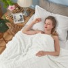 Inhand Fleece Throw Blanket – 50"x60" Super Soft Lightweight Blanket with 3D Jacquard Weave Pattern Blanket for Couch and Bed - 3 of 4