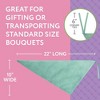 Impresa [4 Pack] Reusable Bouquet Bags - No Leak Flower Bags for Bouquets - Flower Bouquet Sleeves - Flower Gift Bags - 4 of 4
