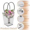 Unique Bargains Florist Bouquet Bag with Handle for Birthday Christmas Mother's Day Wedding, Clear Black 10 Pcs - 3 of 4