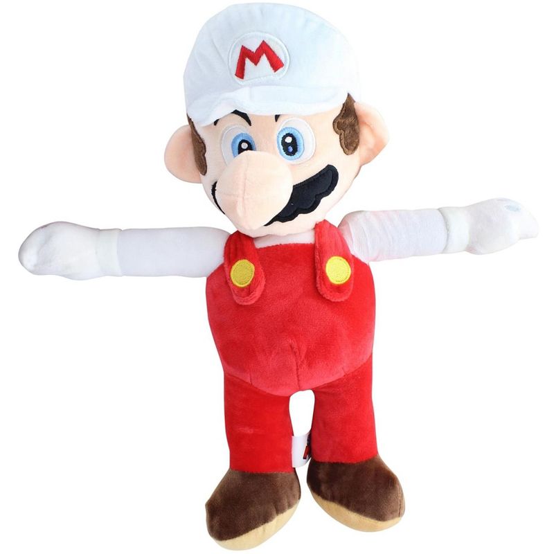 Chucks Toys Super Mario 16 Inch Character Plush | Fire Mario, 1 of 4