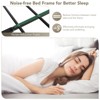 Infans Queen Size Metal Platform Bed Frame w/ Headboard Mattress Foundation Black - 4 of 4