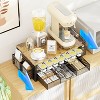 Simple Trending Coffee Pod Holder for K Cups, with 2 Tier Sliding Storage Drawer and Coffee Accessories Holder, Black - 3 of 4