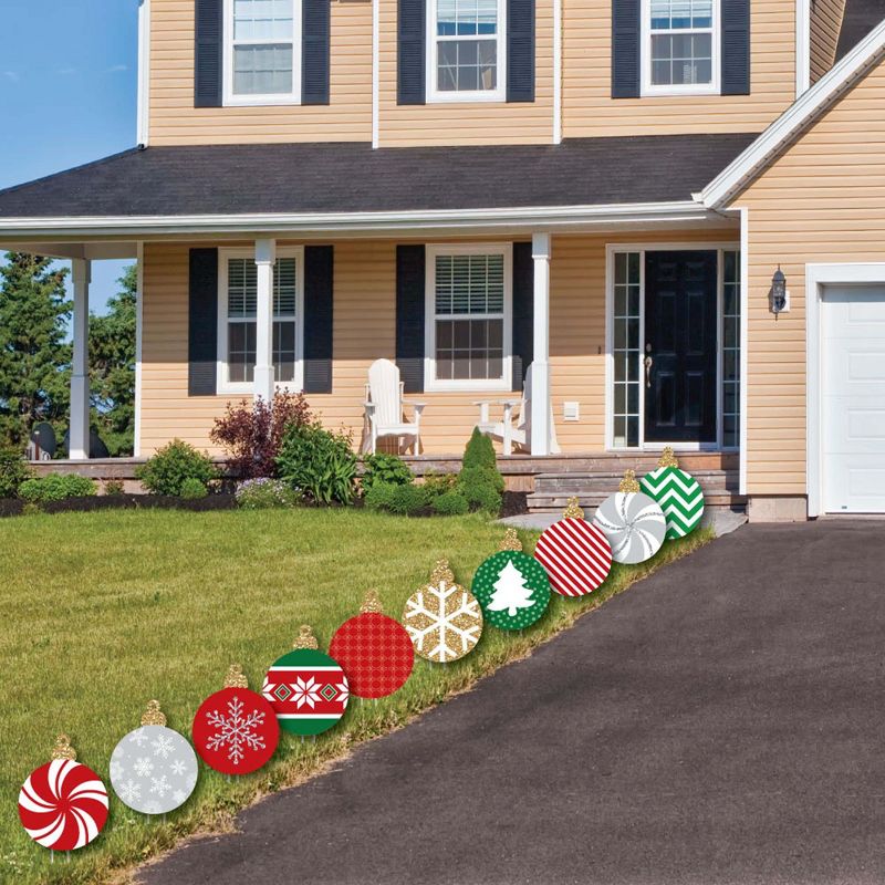 Big Dot of Happiness Ornaments Lawn Decorations - Outdoor Holiday and Christmas Yard Decorations - 10 Piece, 4 of 10