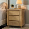 Hommoo 23.6" Farmhouse 3-Drawer Nightstand - 2 of 4