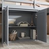 TIRAMISUBEST Twin Size Loft Bed with Storage Cabinet, Drawer and Shelf Cabinet, Rubber Wood Loft Bedframe with Pulling-Out Desk & Safety Guardrail - 4 of 4