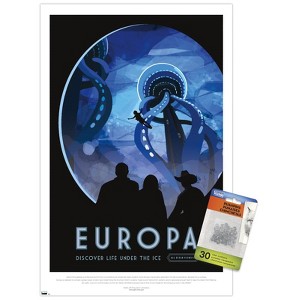 Trends International NASA - Europa Travel Poster Unframed Wall Poster Prints - 1 of 4