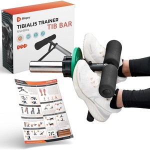 Lifepro Tib Bar - Strength Training Equipment for Ankle and Shin, Fits 2" Olympic Weight Plates, Tibialis Anterior and Calf Machine - 1 of 4