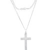 Steeltime  Sterling Silver Mens Cross Rhodium - image 2 of 3