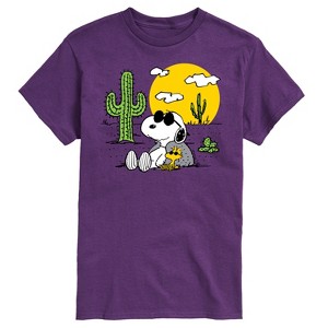 Men's - Peanuts - Snoopy and Woodstock in Desert Short Sleeve Graphic T-Shirt - 1 of 4