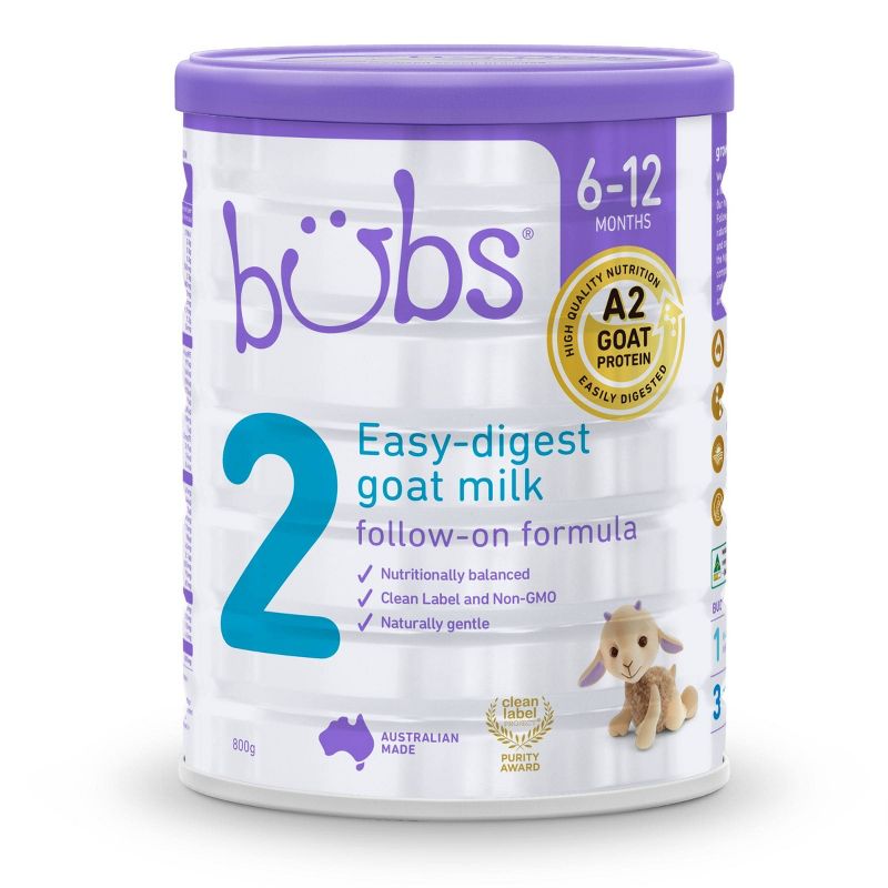 Bubs Stage 2 Goat Milk Based Powder Infant Formula - 28.2oz, 1 of 6