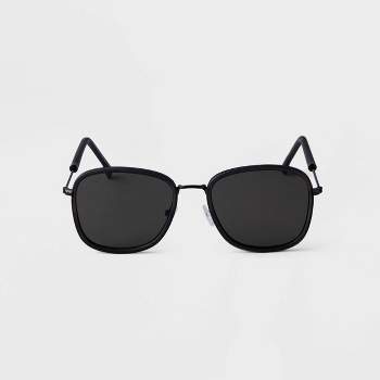Men's Metal Aviator Sunglasses - Goodfellow & Co™ Black