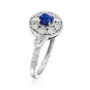Ross-Simons 0.40 Carat Sapphire and .15 ct. t.w. Diamond Ring in 14kt White Gold - 3 of 4