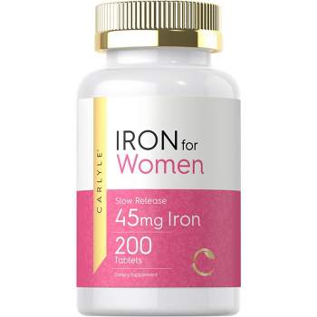 Carlyle Iron Supplement for Women 45mg | 200 Tablets