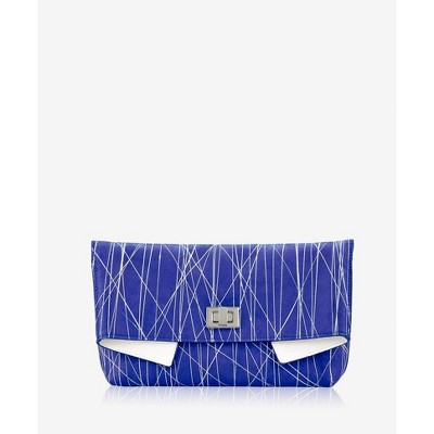 GiGi New York Blue Claire Clutch Bag