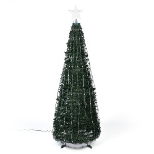 Yescom 5Ft RGB Artificial Christmas Tree Decoration Pop Up for Indoor Outdoor Festival Décor Green - 1 of 4