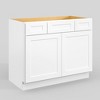 LOVMOR 21-in. D x 34.5-in. H in Plywood Vanity Sink Base Kitchen Cabinet with Drawers without Top for Kitchen, Bathroom, Living Room - 2 of 4