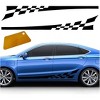 Car Stickers,Car Diy Both Sides Stickers,Race Stripes Car Wrap,Vinyl Film Car Accessories - 2 of 4