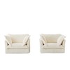 CAVINAS Couches for Living Room Deep Seat Sofa Couch Corduroy Slip-covered Armchair with Cushion and Pillows - 2 of 4