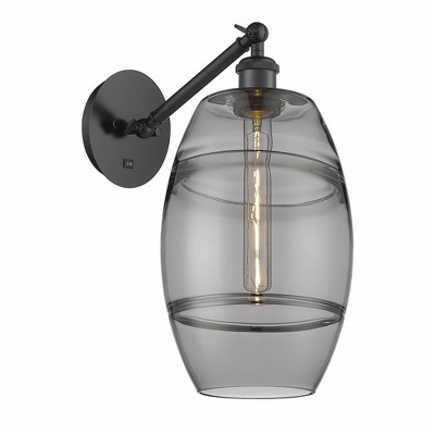 Vaz - 1 Light Arm Adjusts Up and Down Wall Sconce In Industrial Style-9.88 Inches Tall and 8 Inches Wide