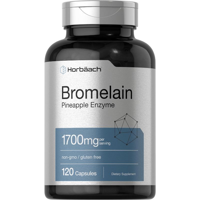 Horbaach Bromelain 1700 mg | 120 Capsules, 1 of 4