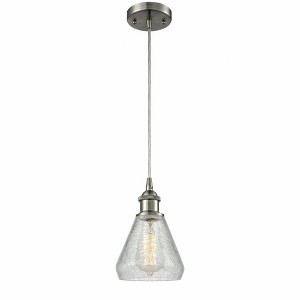 Conesus - 1 Light Cord Hung Mini Pendant In Industrial Style-10 Inches Tall and 6 Inches Wide - 1 of 1
