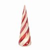 Gallerie II Peppermint Twist Large Glass Tree Figurine - 2 of 3
