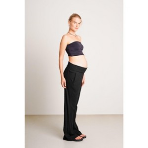 NOM Maternity Super Soft Rib Pant - 1 of 4