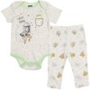Star Wars The Mandalorian The Child Baby Bodysuits Sleep N' Play Coverall Pants Hat and Bibs 8 Piece Outfit Set Newborn to Infant - 3 of 4