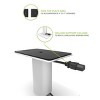 Kanto SP6HD 6" Universal Desktop Speaker Stands with Rotating Top Plates and Cable Management - Pair (White) - 3 of 4