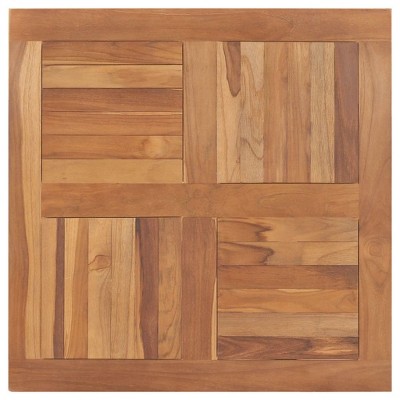vidaXL Table Top, Solid Teak Wood Square 31.5"x31.5"x1"