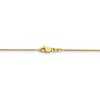 Black Bow Jewelry 0.8mm 10k Yellow Gold Solid Spiga Chain Necklace - 4 of 4