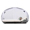Suki PE Wicker Patio Daybed with Curtain for 2-person, Sunbed with Adjustable Recliners, Cushion and Colorful Pillow, Outdoor Furniture - Maison Boucle - 3 of 4