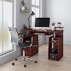 Wood Computer Desk with Drawers - Techni Mobili - image 2 of 4