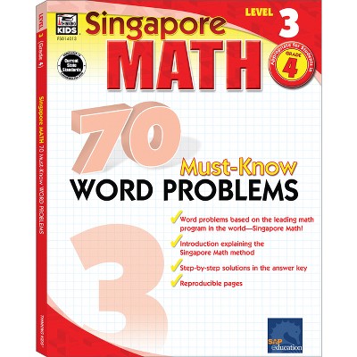 70 Must-know Word Problems, Grade 4 - (singapore Math) (paperback) : Target