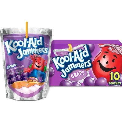 Kool-aid Jammers Grape Juice Drinks - 10pk/6 Fl Oz Pouches : Target