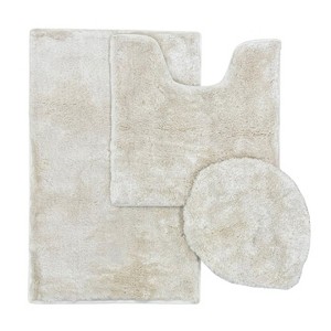 3-Piece Bath Lid and Contour Set with Mat, Non-Slip Backing - 1 of 4