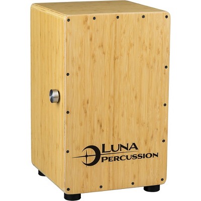 Luna Guitars Bamboo Wood Cajon Natural