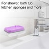 Unique Bargains Silicone Soap Dish Keep Soap Dry Soap Cleaning Storage for Home Bathroom Kitchen 2 Pcs - 2 of 4