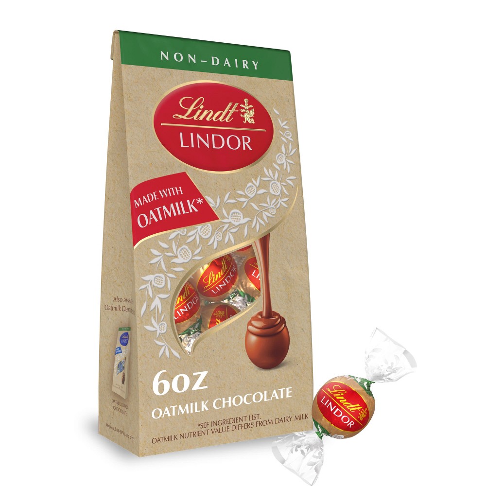Lindt Lindor Non-Dairy Oatmilk Chocolate Candy Truffles - 6oz